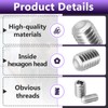8 Packs W11366418 Refrigerator Freezer Door Handle Mounting Set Screw,