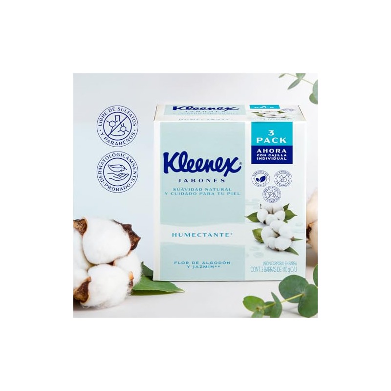 Humectante con Flor de Algodón y Jazmín, Suavidad Natural, Libre