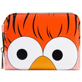 Muppet Laborkraft Beaker Close-up with Bunsen Pendant Purse Bi-Fold Coin Pocket & Card Holder - Red, red, Unit size, Casual