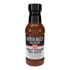 Heath Riles BBQ Tangy Vinegar Barbecue Sauce, Champion Pitmaster Recipe, Bottle 16 oz.