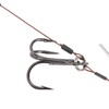 Portable Fishing Steel Wire Fishing Rigs with Treble Fish Hooks
