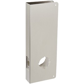 Don-Jo 14-CW 22 Gauge Stainless Steel Classic Wrap-Around Plate, Satin Stainless Steel Finish, 5" Width x 14" Height, for Simplex 1000 Series and Alarm Lock 3000 Series