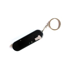 Operitacx Personal Alarm with Key Ring, Loud Emergency Alarm for Women, Seniors, Dual Function for Travel, Jogging, Black