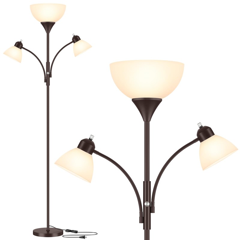Coucrek Floor Lamp for Living Room,72" Dimmable Torchiere Lamp with