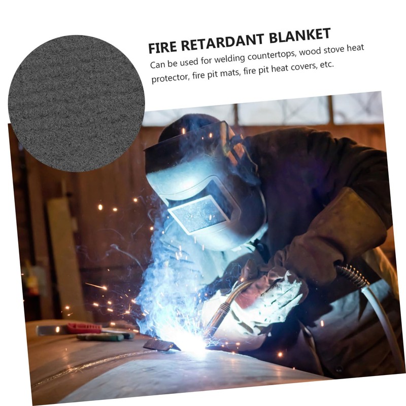 Zerodeko High Temperature Carbon Felt Welding Blanket Fireproof Insulation for