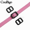 50pcs 3/8 (10.5mm) Webbing Black Plastic Slider Tri-Glide Adjust Buckles