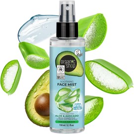 Organic Shop Calmante Facial de Aguacate y Aloe para todo tipo de piel, 150 ml