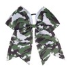 7"Camo Cheer Bow Cheer Bows Full Camouflage Ponytail Hair Ties