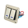 X AUTOHAUX 2 Gang Rocker Switch Panel 3 Pin on