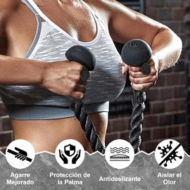 OVQZAW Paquete de 4 Grips Gym, Agarres de Entrenamiento Antideslizantes, Diseño Ergonómico, Accesorios de Gimnasio, Unisex, Adecuados para Gimnasio, Barra, Entrenamiento en Casa