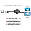 Ethernet Splitter 1 to 2 RJ45 Network Cable Adapter, Note
