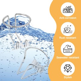 2 pcs Boat Cup Holder,Stainless Steel Boat Ring Cup Drink Holder for Beverage Bottles Cans Mugs Marine Yacht Truck RV Car Trailer Hardware