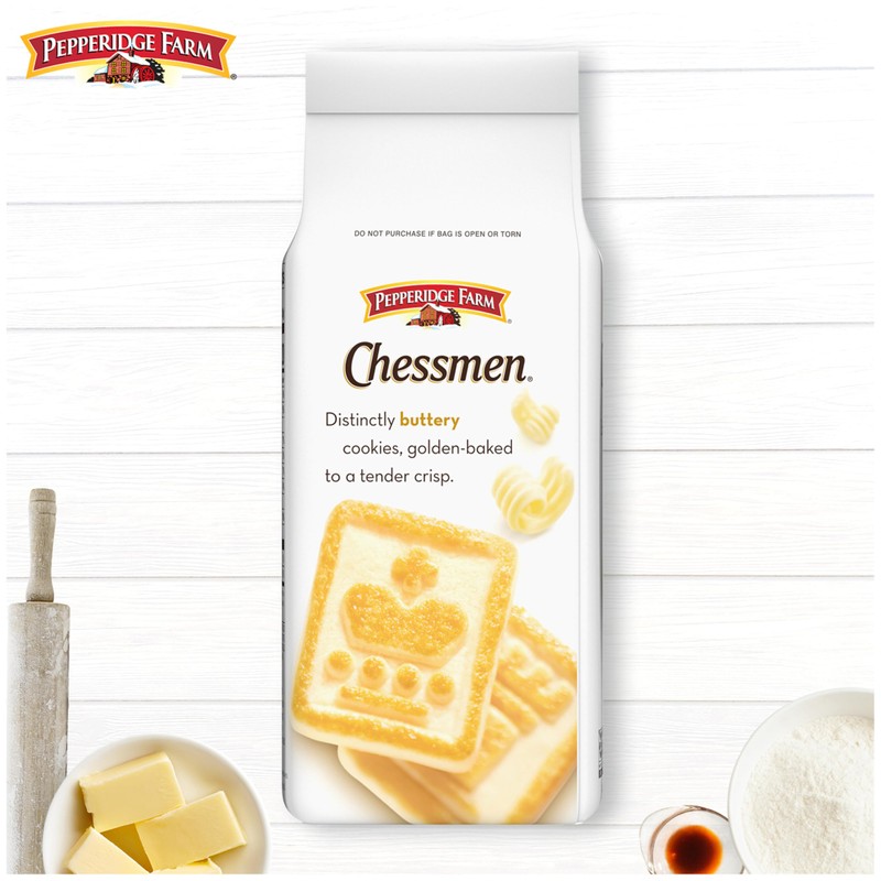 Pepperidge Farm Chessmen Butter Cookies, 7.25 oz. Bag (Packaging may