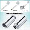 2 Pcs Shower Head Extension Arm Stainless Steel Shower Head