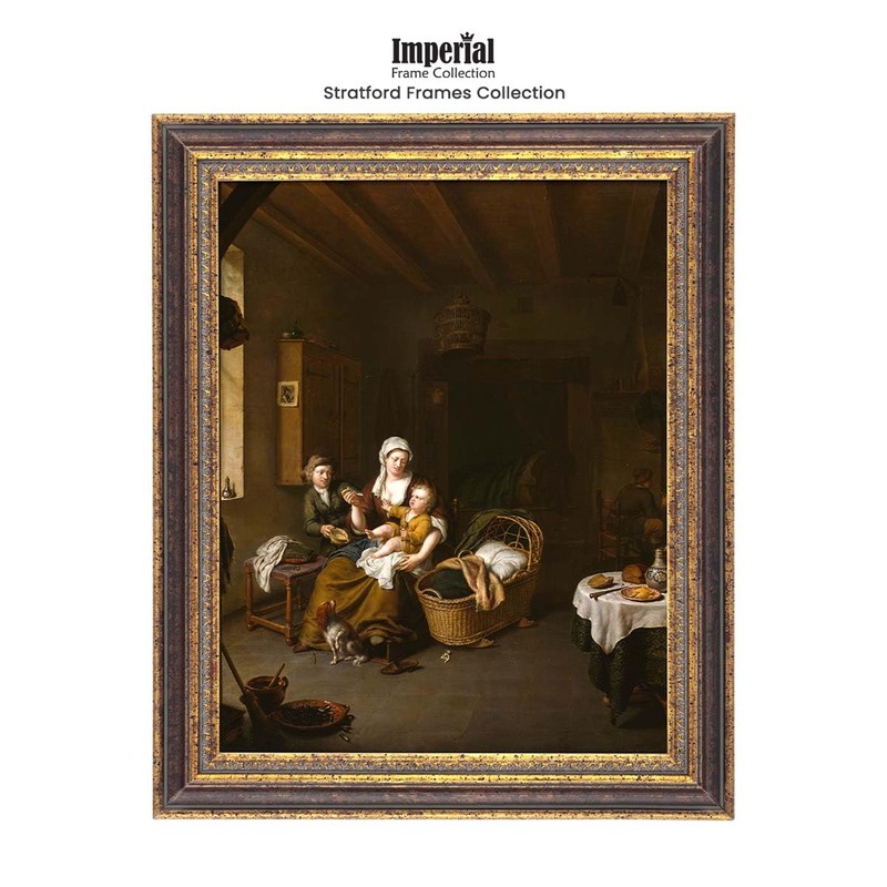 Imperial Frames Stratford Collection 9x12" Antique Bronze Neoclassical Wood Frame,