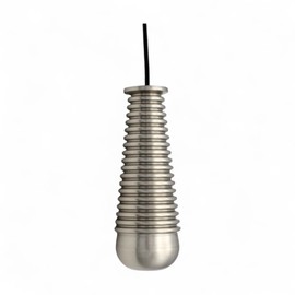 AB Hardware Beehive Reeded Vintage Period Bathroom Light Switch Toilet Pull Cord Solid Brass (Satin Nickel)