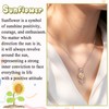Tarsus Daughter Necklace, Daughter Gifts from Dad Father Sunflower Jewerly