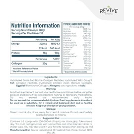 Multi Collagen Protein Powder (200g) - Types I, II, III, V & X - Hydrolyzed Grass Fed Bovine, Wild Caught Fish, & Free-Range Chicken & Eggshell Collagen (10 Day Supply)