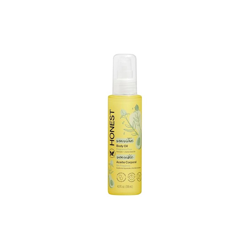 Honest Organic Body Oil, 4 Ounce