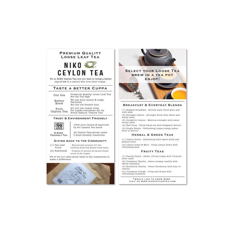 Ceylon Broken Orange Pekoe Tea - STRONGER CEYLON(50g Resealable Pouch)