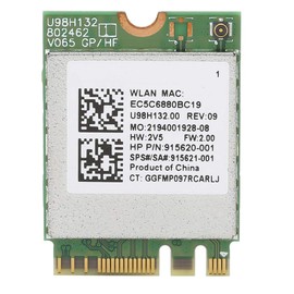 Annadue AC Wireless Network Card Model RTL8821CE 433M High Speed Transmission with M.2 Interface and Bluetooth 4.2 for HP Laptop Desktop
