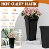 6 Pack Flower Buckets for Cut Flowers 13.4 Inch Plastic