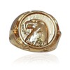 MayiaHey Eagle Ring, American Bald Eagle Head Ring for Men,