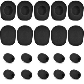 20 Stück B350XT Ohrpolster aus Schaumstoff und Mikrofon-Schaumstoff – defean Ersatz-Ohrpolster kompatibel mit VXI BlueParrott B350-XT (B350XT B350 XT) Version 1 und Version 2 Trucker Bluetooth-Headset