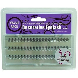 デコラティブアイラッシュ 部分まつげ用 ミディアムロング 8mm