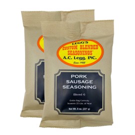 A.C. Legg Old Plantation Seasonings - Pork Sausage Seasoning Blend 6-2 Pack