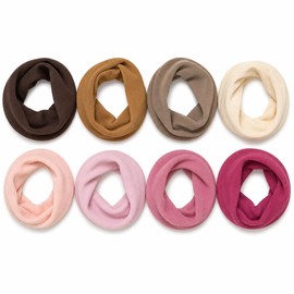 8 Pcs Hair Scrunchies for Women - Seamless Polyester Scrunchies Set