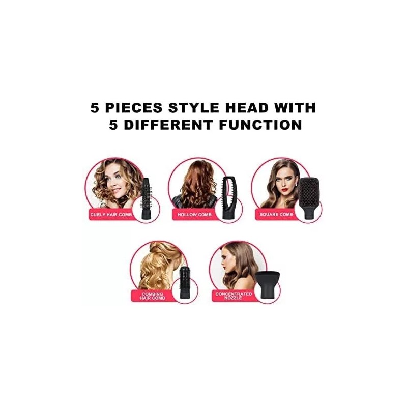 Cepillo Secador De Pelo Simeiyue Multifuncional+accesorios