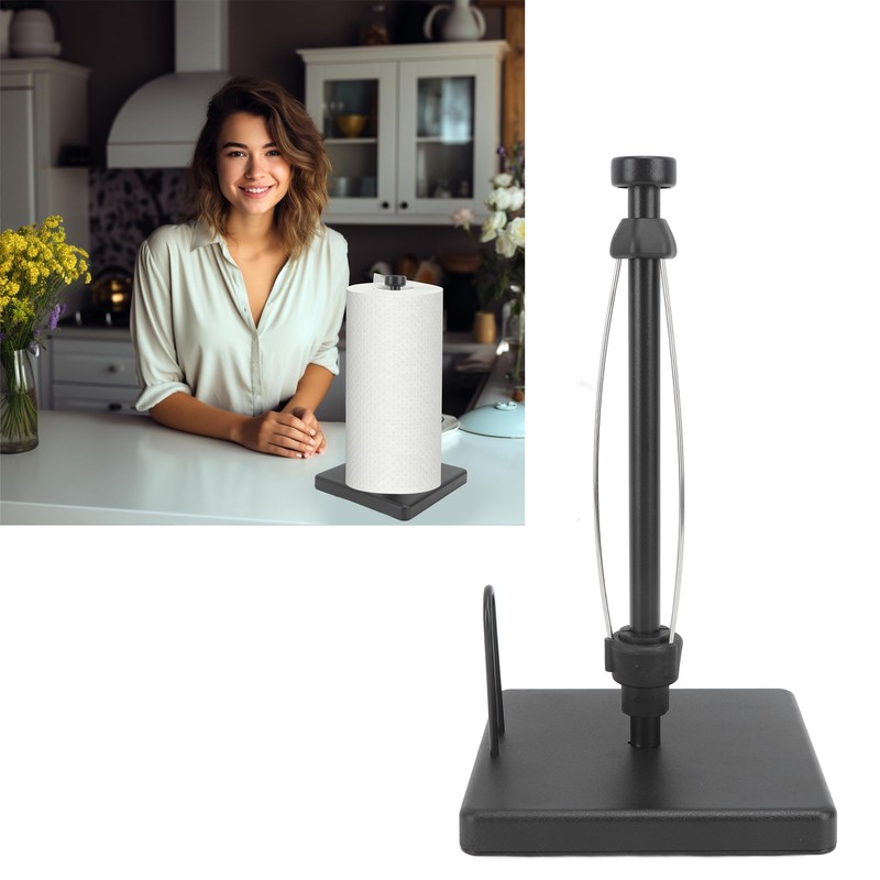 Paper Towel Holder with Damping Effect Stainless Steel Punch Free