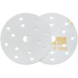 Indasa Rhynogrip White Line Discs D150 15 Hole - Eccentric Sanding Discs 150 mm - Velcro Disc - Professional Sandpaper