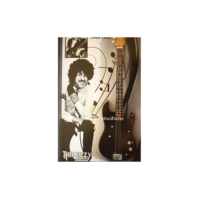 RGM8884 Phil Lynott Thin Lizzy Miniature Guitar Collection in Shadowbox