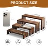 YestBuy 2-Set Stackable Wood Display Risers, 8 Pcs Wood Cupcake