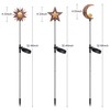 Tryme Solar Lights Outdoor Garden Decorations Sun Moon Star Stake