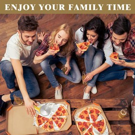 4-Inch Super Sharp Pizza Cutter Wheel,Stainless Steel Large Blade Pizza Cutter with Cover,Premium Kitchen Pizza Slicer with Good Grips Handle,Easy to Clean and Dishwasher Safe-Yellow