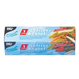 PAPSTAR 14157 Freezer Bags 1 Litre Pack of 100 Transparentblau