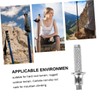 Kisangel 6pcs Replaceable Carbon Steel Alpenstock Rod Tips Climbing Accessories