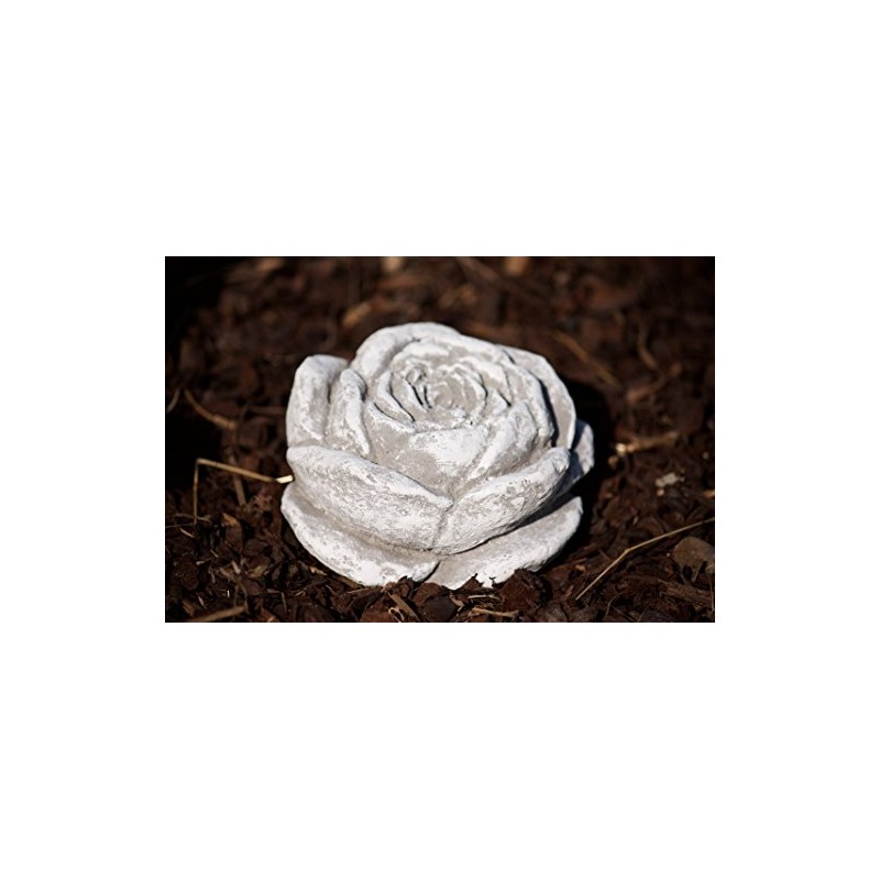 stoneandstyle Stone Blossom, Solid Cast Stone, Frost and Weatherproof
