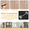 4 Inch Hook and Eye Latch Silver, 2 Pcs Stainless