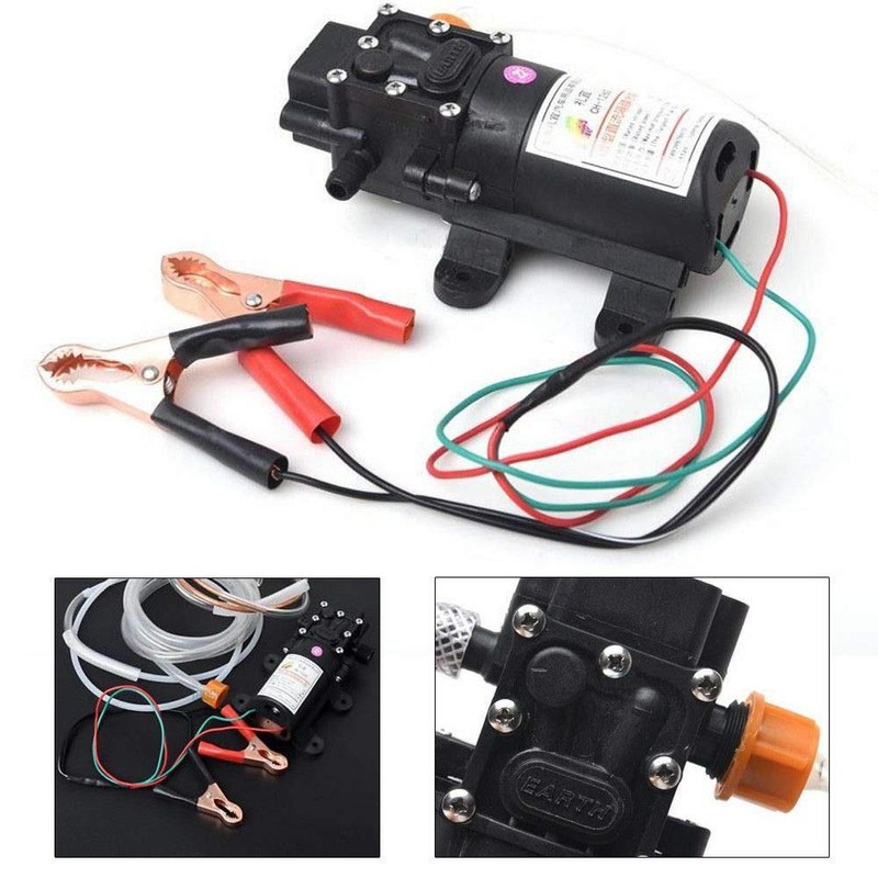 BJTDLLX 12V Electric Transfer Pump, Portable Siphon Fluid Suction Transfer