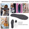 LMHCISO 3 Packs Sockless Insoles Inner Soles for Women,No Show