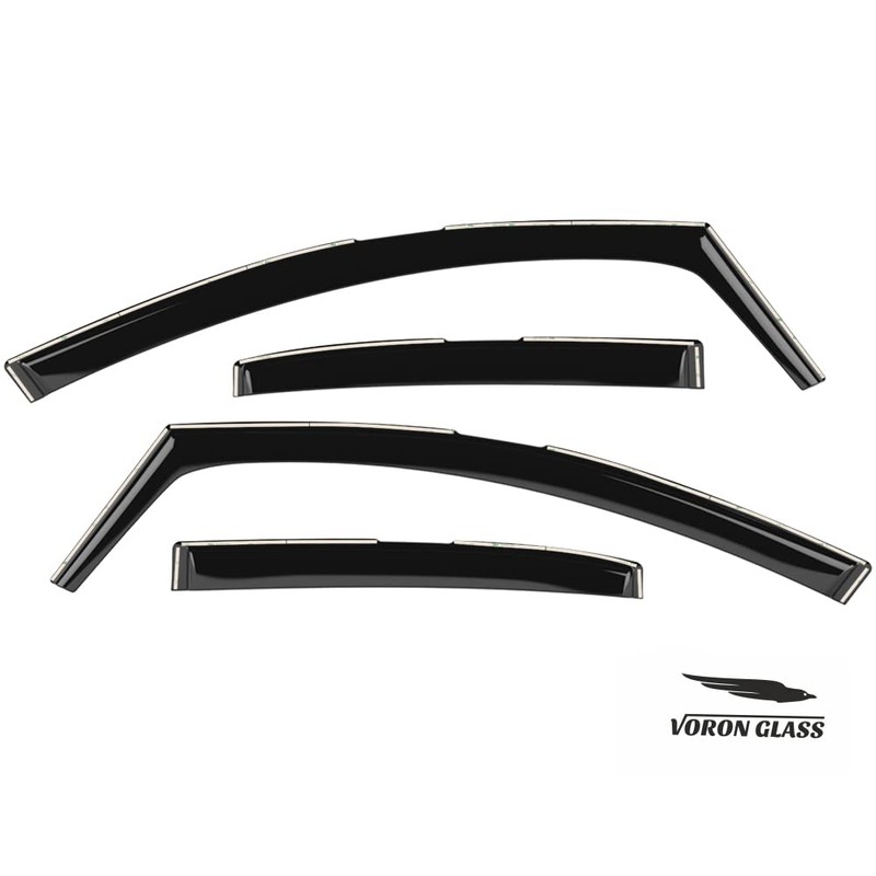 Voron Glass in-Channel Extra Durable Rain Guards for Toyota Corolla