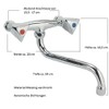 Sanixa GO7002 Wall Tap Swivel Kitchen Wall Valve Mixer Tap