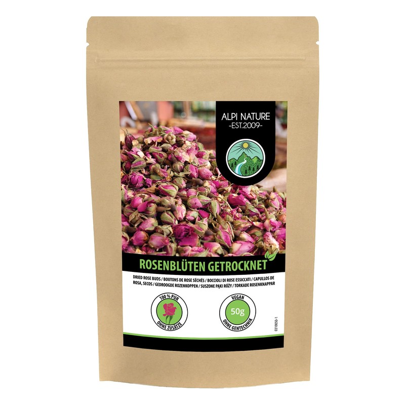 Rose Buds Dried, Rosebuds Infusion (50g, 1.8 oz), Rosebuds Tea,