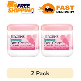 2-Pack Jergens All Purpose Face Cream Moisturizer Lotion, 15 fl oz