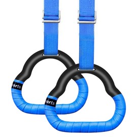 YGCQFH Gymnastics Rings for Kids Bars， Gymnastics Rings， Trapeze Bar Pull Up Gym Rings， Gymnastic Rings，Gym Rings，Professional Fitness Rings Pull Up Rings， Non-Slip Load-bearing 200KG
