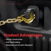 Fit4drive 9PCS DZ97903 Truck Bed Side Wall Tie Down Anchors,